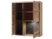 Wohnwand >Medina IV< in Asteiche aus Metall - 321x201x52cm (BxHxT)