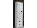 Garderobenschrank >Gesine< in Akazie struckturweiß - 60x200x40 (BxHxT)