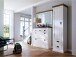 Garderobenschrank >Gesine< in Akazie struckturweiß - 60x200x40 (BxHxT)