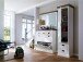 Garderobenschrank >Gesine< in Akazie struckturweiß - 60x200x40 (BxHxT)