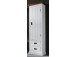 Garderobenschrank >Gesine< in Akazie struckturweiß - 60x200x40 (BxHxT)