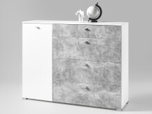 Kommode >Bloemfontein< in Weiß - 150x116x42cm (BxHxT)