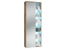Hochschrank >Bella< in Wildeiche aus Glas -...