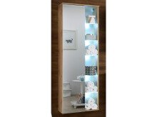 Hochschrank >Bella< in Wildeiche aus Glas -...