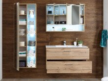 Waschtisch-Set >Bella< in Wildeiche - 99x53x45cm (BxHxT)
