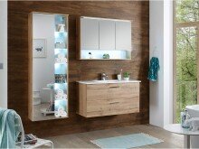 Spiegelschrank >Bella< in Wildeiche - 100x70x23cm (BxHxT)