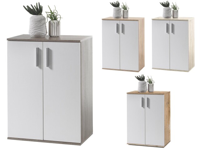 Kommode >Freida< in Weiß - 60x82x35cm (BxHxT)