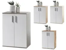 Kommode >Freida< in Weiß - 60x82x35cm (BxHxT)