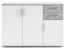 Kommode >Freida< in Weiß - 120x82x35cm (BxHxT)