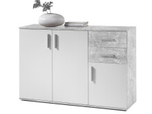 Kommode >Freida< in Weiß - 120x82x35cm (BxHxT)