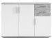 Kommode >Freida< in Weiß - 120x82x35cm (BxHxT)