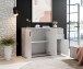 Kommode >Freida< (B/H/T 120 x 82 x 35 cm) in Beton - 120x82x35cm (BxHxT)