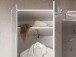 Garderobenschrank >Suzette< in Weiß aus MDF - 60x198x40cm (BxHxT)