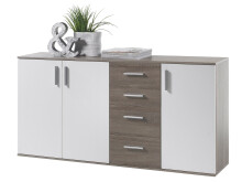 Kommode >Freida< in Weiß - 160x82x35cm (BxHxT)
