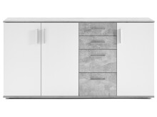 Kommode >Freida< in Weiß - 160x82x35cm (BxHxT)