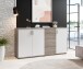 Kommode >Freida III< in Sonoma dunkel - 160x82x35cm (BxHxT)