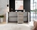 Kommode >Freida III< in Sonoma dunkel - 160x82x35cm (BxHxT)