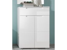 Schuhschrank >Suzette< in Weiß aus MDF -...