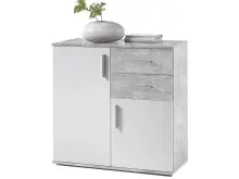 Kommode >Freida< in Weiß - 80x82x35cm (BxHxT)
