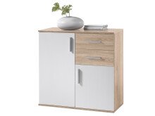 Kommode >Freida< in Weiß - 80x82x35cm (BxHxT)