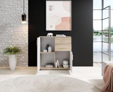 Kommode >Freida< in Sonoma-hell - 80x82x35cm (BxHxT)