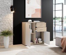 Kommode >Freida< in Sonoma-hell - 80x82x35cm (BxHxT)