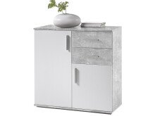 Kommode >Freida< (B/H/T 80 x 82 x 35 cm) in Beton - 80x82x35cm (BxHxT)