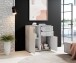 Kommode >Freida< (B/H/T 80 x 82 x 35 cm) in Beton - 80x82x35cm (BxHxT)