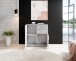 Kommode >Freida< (B/H/T 80 x 82 x 35 cm) in Beton - 80x82x35cm (BxHxT)