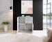 Kommode >Freida< (B/H/T 80 x 82 x 35 cm) in Beton - 80x82x35cm (BxHxT)