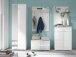 Sitzbank >Suzette< in Weiß aus MDF - 80x43x40cm (BxHxT)