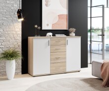 Kommode >Freida< in Sonoma-hell - 120x82x35cm (BxHxT)