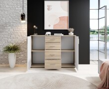 Kommode >Freida< in Sonoma-hell - 120x82x35cm (BxHxT)