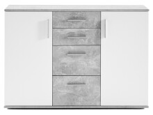 Kommode >Freida< (B/H/T 120 x 82 x 35 cm) in Beton - 120x82x35cm (BxHxT)