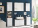 Waschbeckenunterschrank >Peter< in Beton aus MDF - 80x57x31cm (BxHxT)
