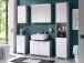 Waschbeckenunterschrank >Peter< in Beton aus MDF - 80x57x31cm (BxHxT)