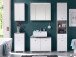 Waschbeckenunterschrank >Peter< in Beton aus MDF - 80x57x31cm (BxHxT)