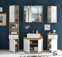 Hochschrank >Peter< aus MDF - 38x190x30cm (BxHxT)