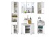 Hochschrank >Peter< aus MDF - 38x190x30cm (BxHxT)