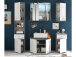 Hochschrank >Peter< in Beton aus MDF - 38x190x30cm (BxHxT)