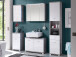 Spiegelschrank >Peter< in Beton aus MDF - 80x69x20cm (BxHxT)