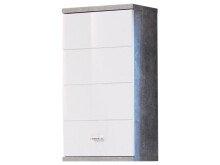 Hängeschrank >Peter< in Beton aus MDF - 38x71x23cm (BxHxT)