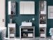 Hängeschrank >Peter< in Beton aus MDF - 38x71x23cm (BxHxT)