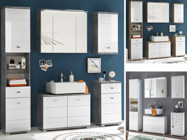 Badezimmer-Set >Peter< aus MDF - 176x190x30cm (BxHxT)