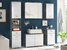 Badezimmer-Set >Peter< in Beton aus MDF - 176x190x30cm (BxHxT)