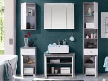 Badezimmer-Set >Peter< in Beton aus MDF - 176x190x30cm (BxHxT)