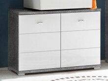 Badezimmer-Set >Peter< in Beton aus MDF - 176x190x30cm (BxHxT)