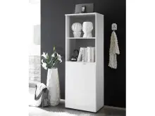 Regal >Suzette< in Weiß aus MDF - 50x145x35cm...