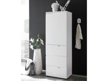 Aktenschrank >Suzette< in Weiß aus MDF -...