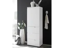 Aktenschrank >Suzette< in Weiß aus MDF -...